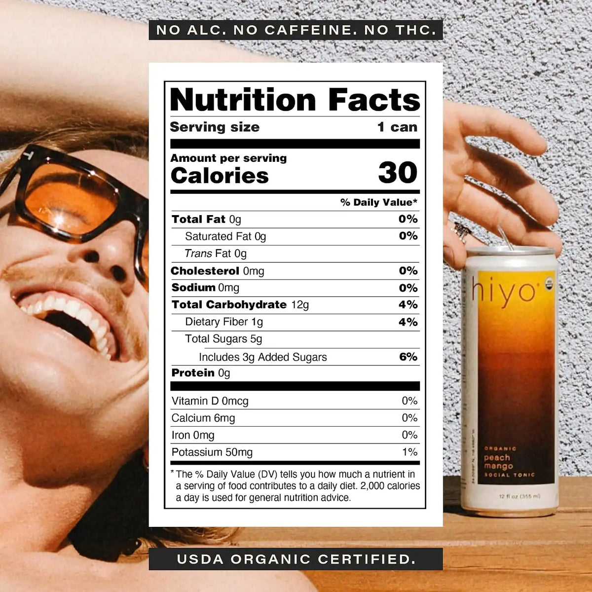 Hiyo Non-Alc Functional Seltzer, Adaptogens & Nootropics, 12 fl oz, 12pk